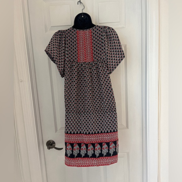 Ulla Johnson Mini Dress Black/Red Printed Silk Size 2 - Picture 15 of 16